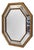 Octagonal Wall Mirror, 1870s For Sale