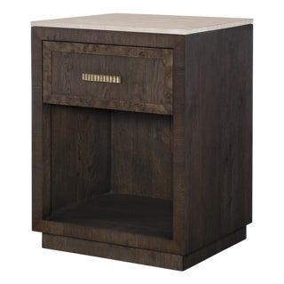 Century Furniture Monterey Small Nightstand & Stone-Dark For Sale