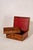 Wood Antique English Burl Walnut Box With Red Painted Interior For Sale - Image 7 of 10
