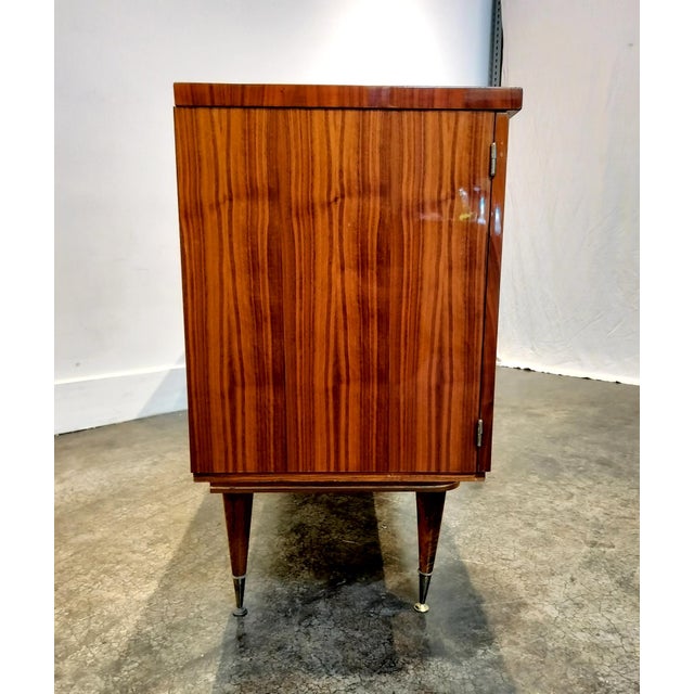 Wood French Mid Century Modern Walnut Veneer Sideboard Circa 1960 For Sale - Image 7 of 12
