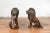 Contemporary Lost Wax Cast Outdoor Sitting Lions with Dark Bronze Patina - A Pair For Sale - Image 4 of 13