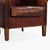Wood Dutch Art Deco Style Leather Club Chair, C. 1950. For Sale - Image 7 of 8