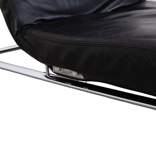 Black Jeremiah Chaise Lounge in Leather from Koinor For Sale - Image 8 of 15