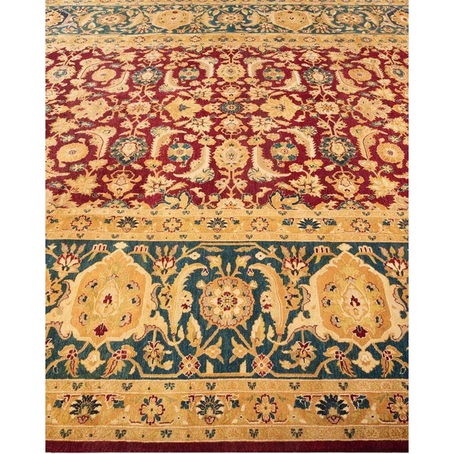 Solo Rugs Mogul, One-of-a-Kind Hand-Knotted Area Rug in Red, 8' 1" x 10' 4" For Sale - Image 4 of 8