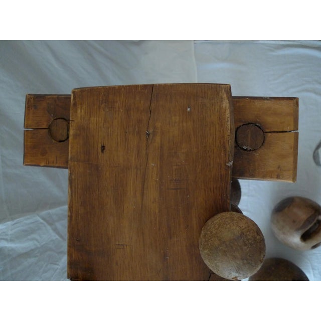 French 19th Century 9-Pin Bowling Game (Le Jeu De Quilles De 9) Southwest France- 12 Pieces For Sale - Image 3 of 12