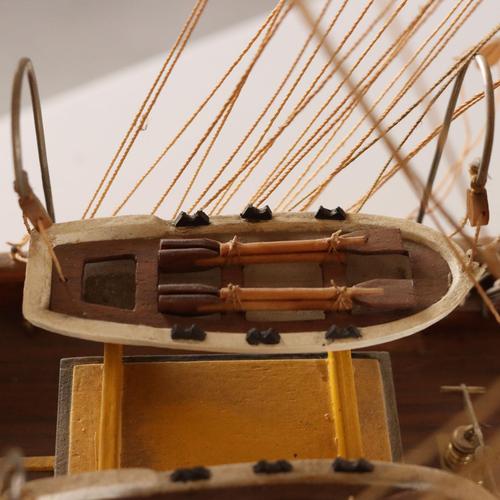 Wooden Sailing Ship Model For Sale - Image 11 of 13