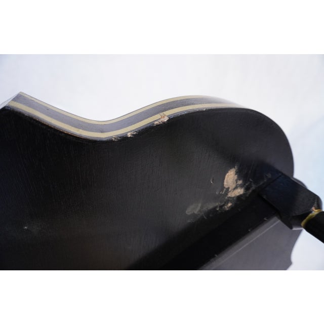 Late 19th Century Regency Black Lacquered Papier-Mache Tray Table For Sale - Image 14 of 16