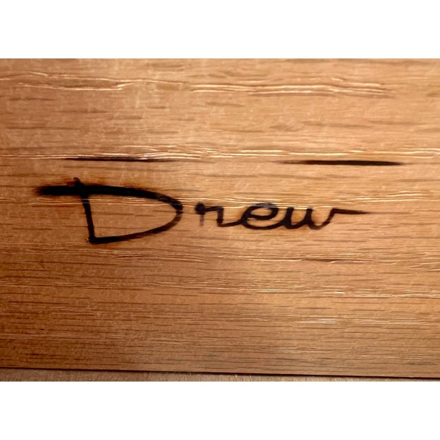Vintage Five Drawer Walnut Highboy Dresser by Drew Furniture For Sale - Image 12 of 14