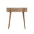 Built from solid mango wood in a light oak finish, this slender console brings smooth curves and a clean profile to any...