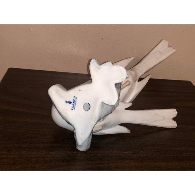 Vintage Lladró Porcelain "Birds Two Perched Together" Figurine #4667 For Sale - Image 9 of 10