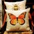 Contemporary Country Decorative Pillows by Pierre D"Argent: The Butterfly For Sale - Image 3 of 6