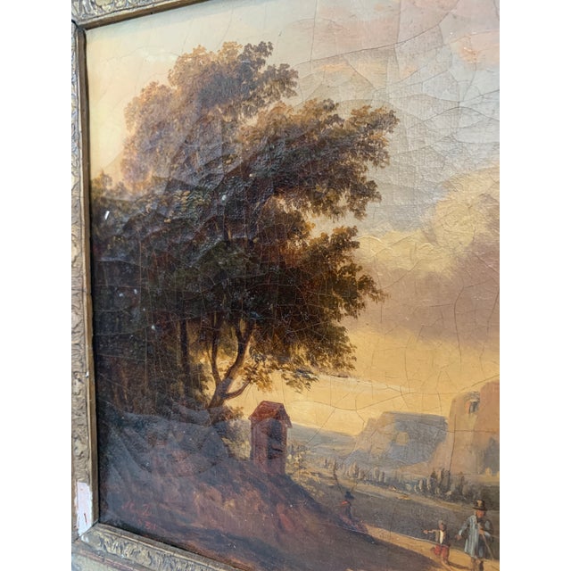 Animated Landscape, 19th Century, Oil on Canvas, Framed For Sale - Image 10 of 18