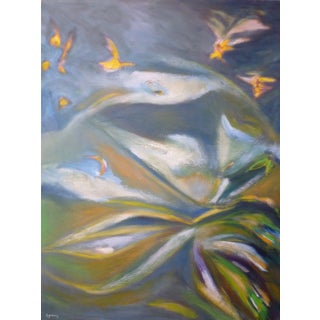 "Migration" Large Abstract Oil and Acrylic Painting by Scott A. Spencer For Sale