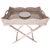 Enhance your home with the Scallop Design Butler Tray with Wooden Legs and Glass Insert a perfect blend of elegance and...