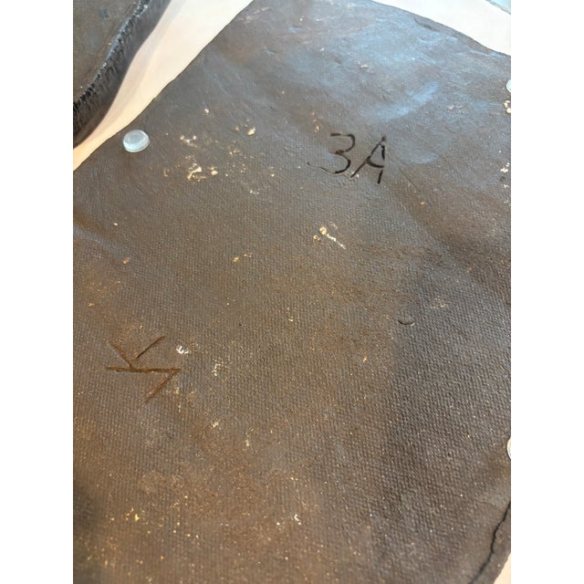 Ceramic 1990s Wabi-Sabi Style Organic Glazed Ceramic Display Slabs – Graduated Sculptural Pair For Sale - Image 7 of 11