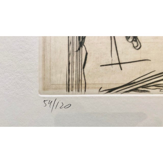 Black 1990s Claude Weisbuch, “Au Musée” Certificate of Authenticity For Sale - Image 8 of 10