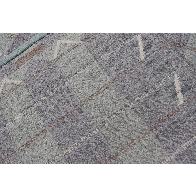 Large Scandinavian Flat Weave by Keivan Woven Arts 10'5 X 14'0 For Sale - Image 12 of 12