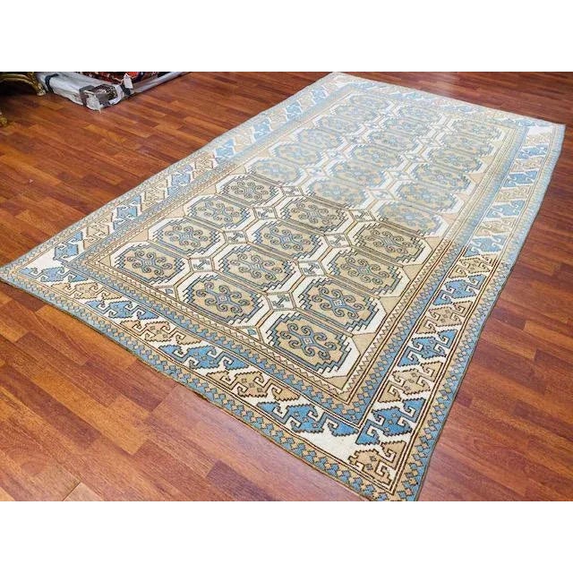 Textile Vintage Turkish Kazak Rug For Sale - Image 7 of 9