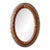 Contemporary Moroccan Oval Resin and Metal Wall Mirror For Sale