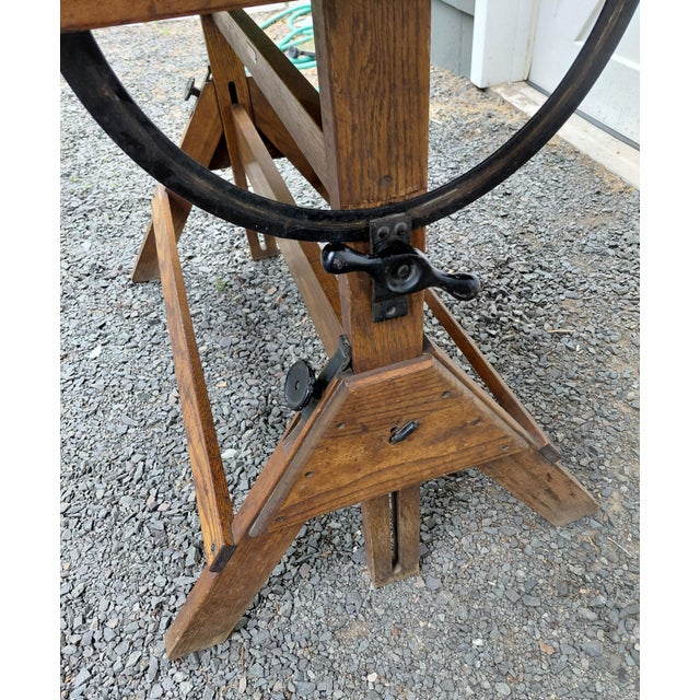 Vintage Hamilton Drafting Table For Sale In New York - Image 6 of 17