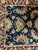 Mid 20th Century Hand-Knotted Persian-Style Wool Floral Rug in Navy and Burgundy For Sale - Image 5 of 7