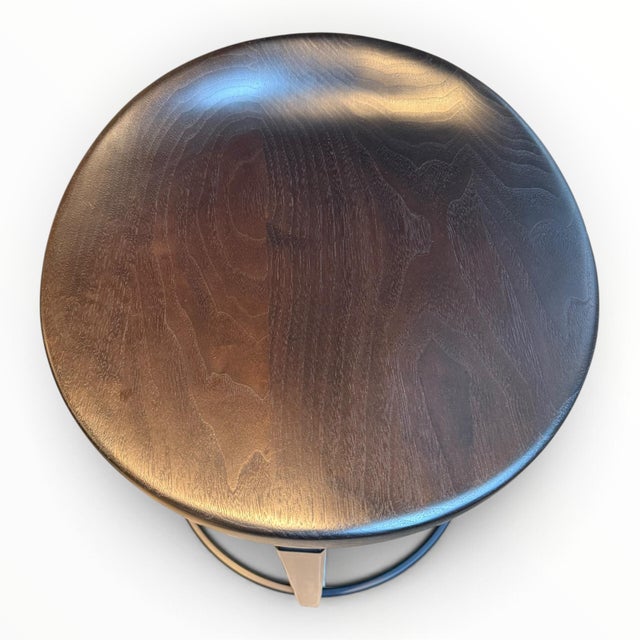 Holly Hunt Pepper Swivel Bar Stools- A Pair For Sale In Indianapolis - Image 6 of 7