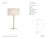Thomas O'Brien by Visual Comfort Signature Caron Table Lamp in Hand-Rubbed Antique Brass with Linen Shade Designer: Thomas...