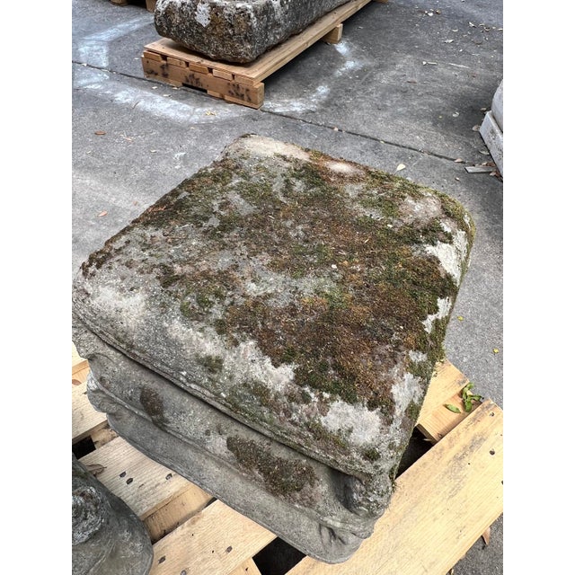 More information coming soon… Cast in France in the 1970s, these two stacks of cement pillows make wonderful garden seats....