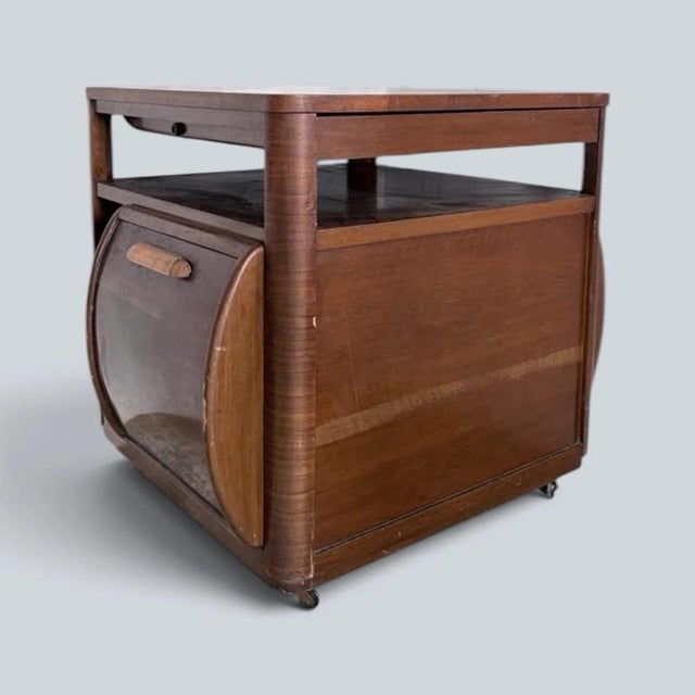 Cc41 Incorporall Walnut Metamorphic Cocktail Trolley & Drinks Cabinet Cc41 Incorporall Walnut Metamorphic Cocktail Trolley & Drinks Cabinet For Sale - Image 4 of 7