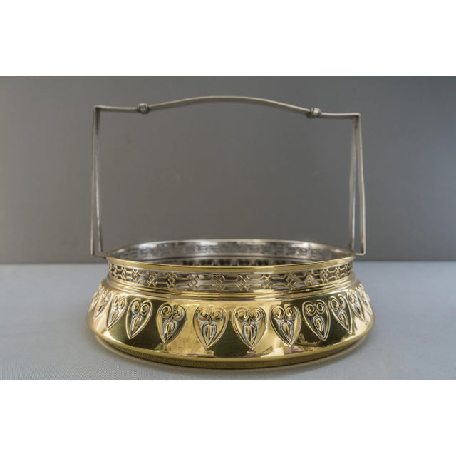 Jugendstil Centerpiece with Original Glass, 1908 For Sale - Image 4 of 18