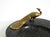 Black Large Black Granite Valet Tray with a Brass Peacock, 1920s For Sale - Image 8 of 18