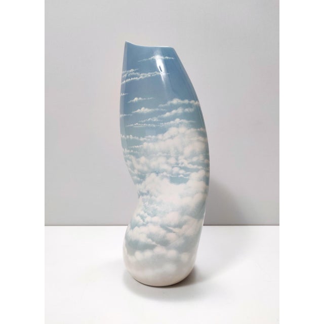 Italian Lacquered and Airbrushed Ceramic Vase from Vibi, 1950s For Sale - Image 6 of 12