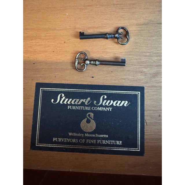 Stuart Swan Gothic Revival Mahogany Sideboard With Lion-Head Pulls & Keys For Sale - Image 11 of 13