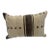 Turkish Hemp Pillow Cushion Natural Beige Dark Brown Pillow Cushion Cover 16" x 24" For Sale