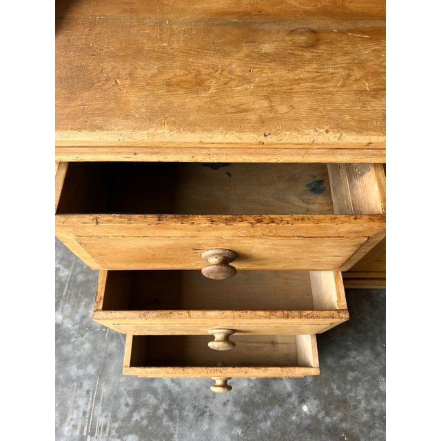 Antique English Pine Dresser Hutch For Sale - Image 4 of 9