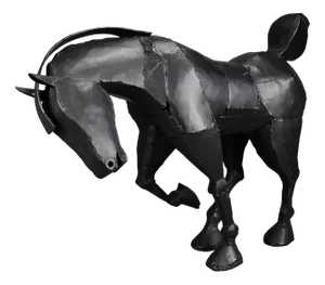 Lida Boonstra, Welded Horse Sculpture, 1998, Iron
