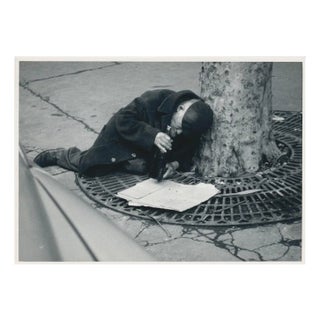 Erich Andres, Homeless People Lying on the Streets, Paris, France, 1950s, Black & White Photograph For Sale