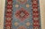 2020s Kazak Runner 2’8” X 7’7” Blue Wool Tribal Hand-Knotted Oriental Rug For Sale - Image 5 of 12