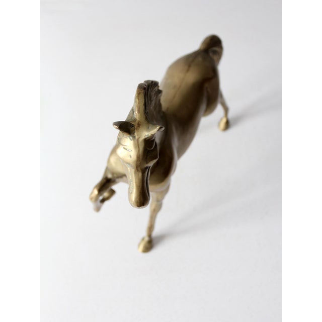 Mid Century Brass Horse Figure For Sale - Image 4 of 12