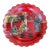 Red Papier Mache Wine Coaster With Scalloped Rim For Sale