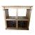 Antique English Pub Pine and Wrought Iron Shelving For Sale