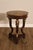 Wood Maitland Smith Empire Style Round Marble Top Mahogany Lamp Table For Sale - Image 7 of 17