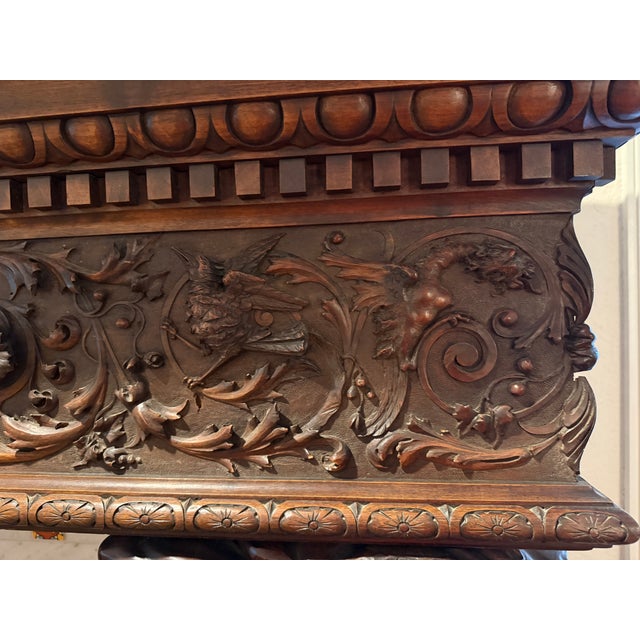 Exquisite 19th Century Italian Fireplace Surround Wood Carved, Attributed to Valentino Besarel For Sale - Image 4 of 13