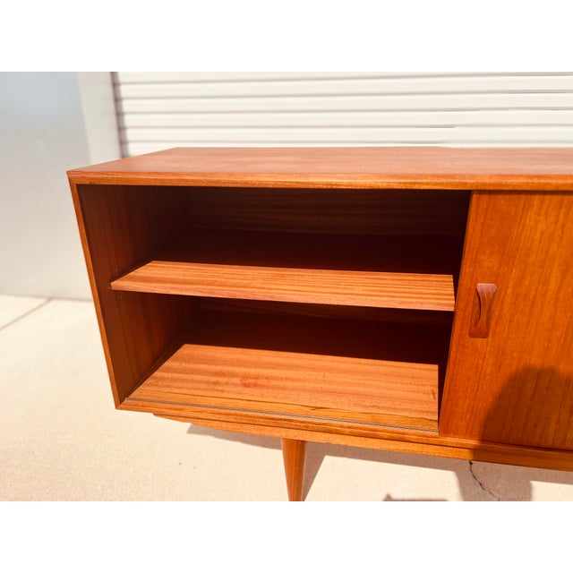 Mid Century Modern Danish Teak Credenza/Sideboard by Clausen & Son for Silkeborg For Sale - Image 11 of 12