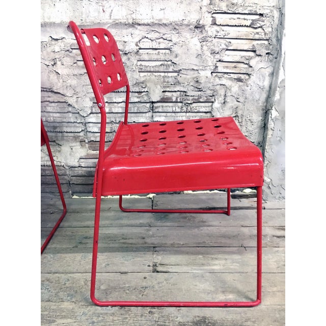 Mid-Century Modern Vintage Italian Steel Omkstak Chairs by Rodney Kinsman for Bieffeplast, 1980s For Sale - Image 3 of 13