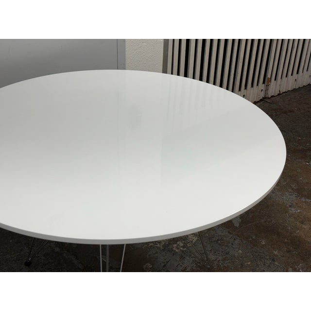 Late 20th Century Mid Century Modern Round Dining Table For Sale - Image 5 of 12