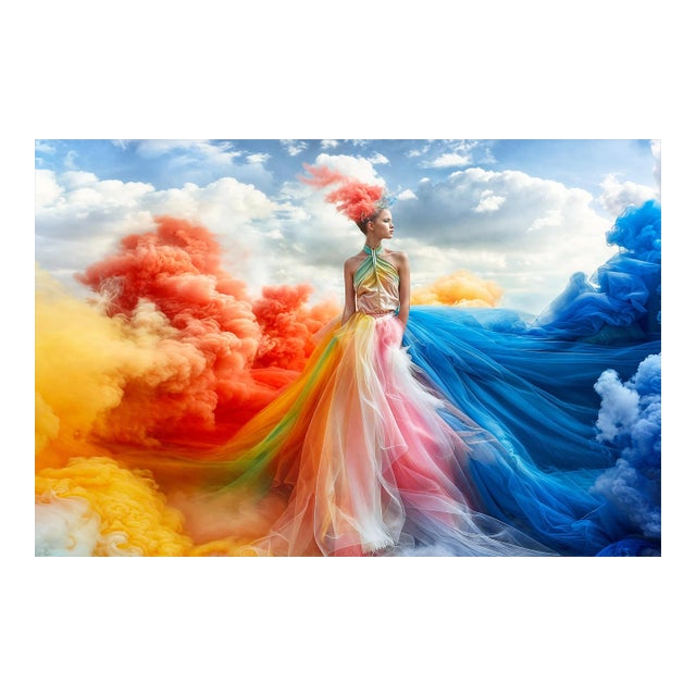 "Woman in the Clouds 5" Original Contemporary Fashion Photograph For Sale