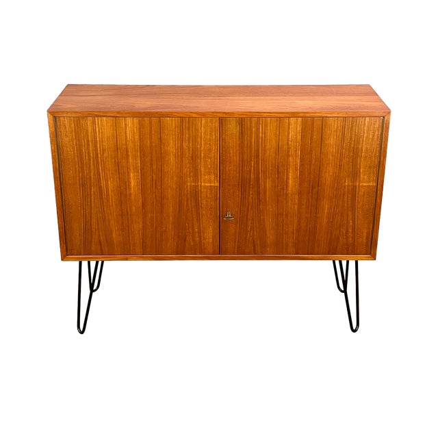 Small Mid-Century Modern Sideboard in Teak, 1960s For Sale
