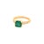 Traditional Diamond Emerald Ring 14k Gold 2.01 TCW Women Certified For Sale - Image 3 of 8