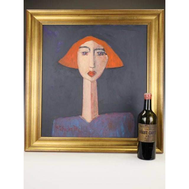 Harry Charles Tim Neo-Expressionist Acrylic Painting ‘Alice’ - Longhead Series, 2025 This magnificent 2025 original...
